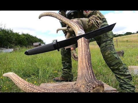 COLD STEEL MAGNUM TANTO IX CPM3V - KNIFE DESTRUCTION TEST - UNTIL IT BREAKS - STEEL: CPM 3V