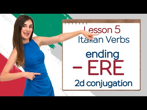 Lesson 5. VIVERE. Italian 2d conjugation. Verbs with - ERE in the end.