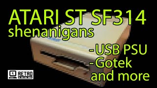 ATARI ST Floppy shenanigans  USB-Power, Gotek #pcbway #atari #atarist #sf314 #retrocomputing #16bit