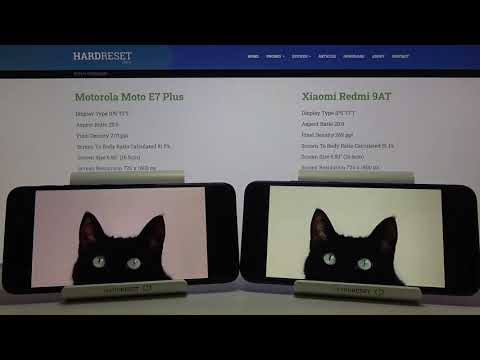 MOTOROLA Moto E7 Plus & XIAOMI Redmi 9AT – Compare Display / Verify Color Saturation