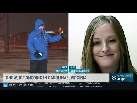 Mike Seidel TWC Winter Storm Jasper Norfolk, VA 1-21-2022