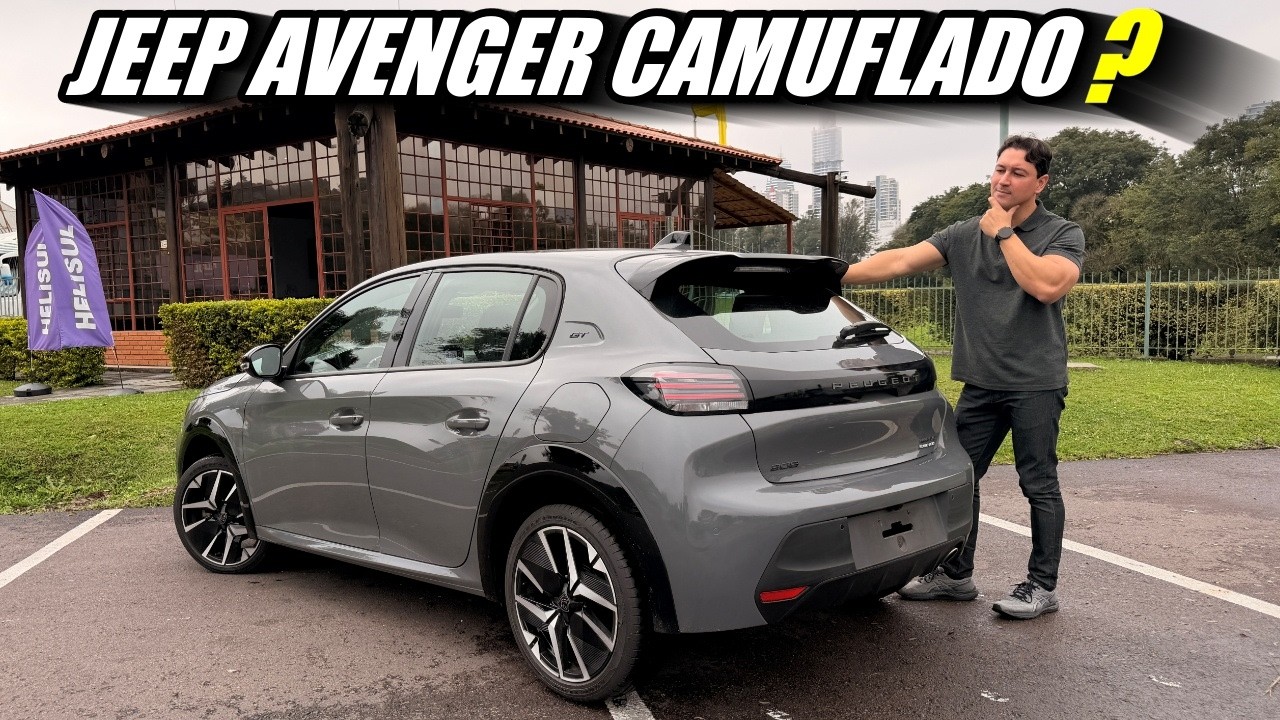 Novo Jeep Avenger CAMUFLADO? O Peugeot 208 GT HYBRID é o MESMO CARRO?