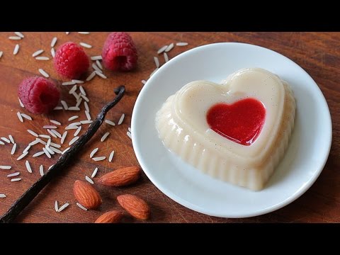 Dairy free vanilla pudding with raspberry sauce recipe - baby friendly