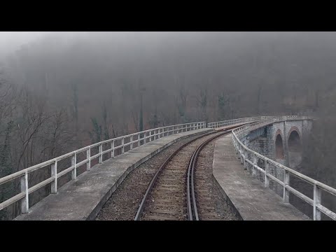 Calea Ferată Oravița - Anina - 1/2 - Anina - Ciudanovița - 21.02.2024 - Speed 2X - Reverse Video