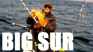 preview picture of video 'Big Sur Kayak Fishing Rockfish May 2013 and fishing tips'