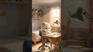 O quarto do gatinho fofo alagou