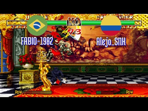 FT10 @samsho2: FABIO-1982 (BR) vs Alejo_SNK (CO) [Samurai Shodown II Fightcade] Jan 15