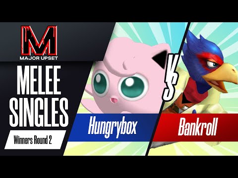 Hungrybox (Jigglypuff) vs Bankroll (Falco) - Melee Singles Winners Round 2 - MAJOR UPSET