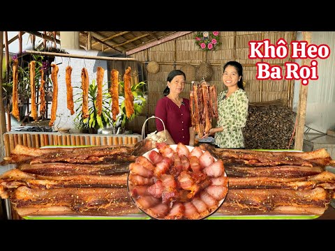 Cách làm KHÔ HEO BA RỌI sả ớt tại nhà rất đơn giản nhâm nhi ngày tết là hết sẩy 