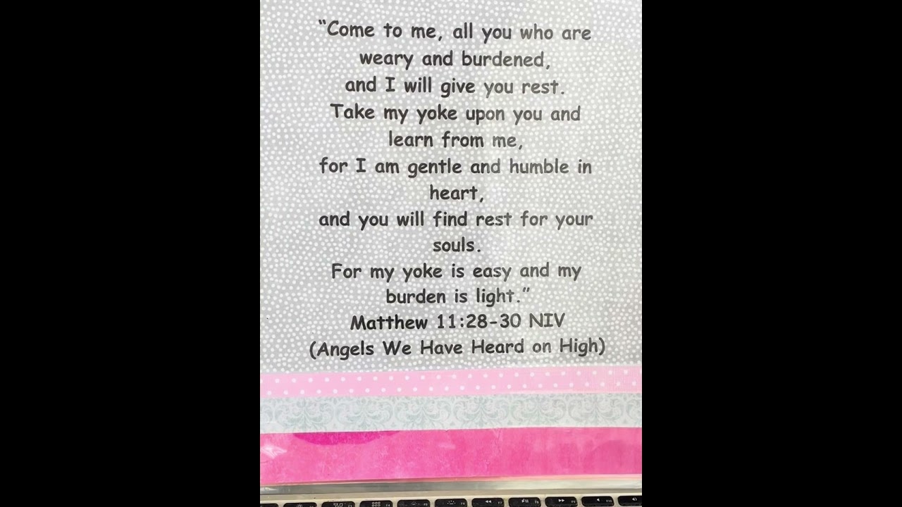 Matthew 11:28-30