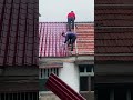 The process of installing PVC Roof tile #goodtechnology #tool #tip #fpy #short #viral