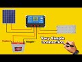 solar panel connection at home with solar charger controller battery
ked light its electrical