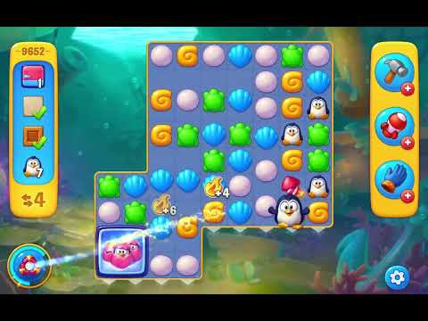 Fishdom Level 9652 - Daily Log #10 | Super Lightning Activated