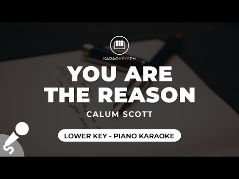 You Are The Reason - Calum Scott (Lower Key - Piano Karaoke)