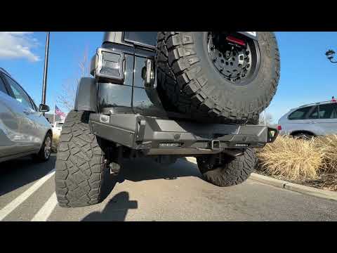Jeep JL 2.0 Muffler delete before and after AFE Power Mach force xp Axle back