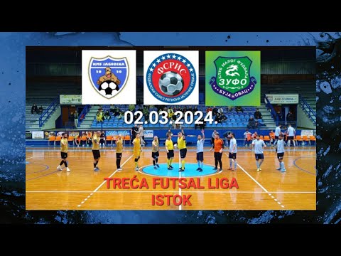 KMF JAGODINA-KMF ZUFO BUJANOVAC 5-1(1-0) 12.kolo Treća futsal liga istok FSRIS 02.03.2024.