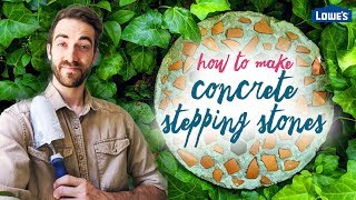 How to Make Concrete Stepping Stones /// Kids Projects for Mom (3 of 3)