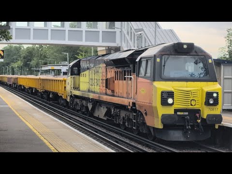 Colas Rail Freight Class 70817 at Bexley 27/07/2025