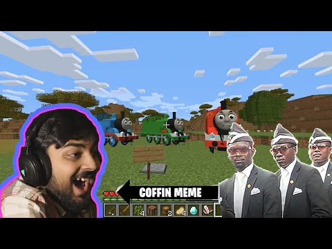 MUTAHAR LAUGH THOMAS THE TANK ENGINE EXE AND COLORFUL FRIENDS || Best Minecraft memes