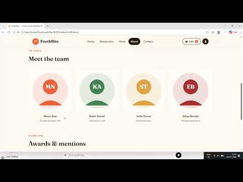 Task Demo - DAS002470 - FreshBite - Online Food Ordering
