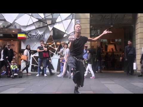 World's Best Glass Ball Street Perforemer Video