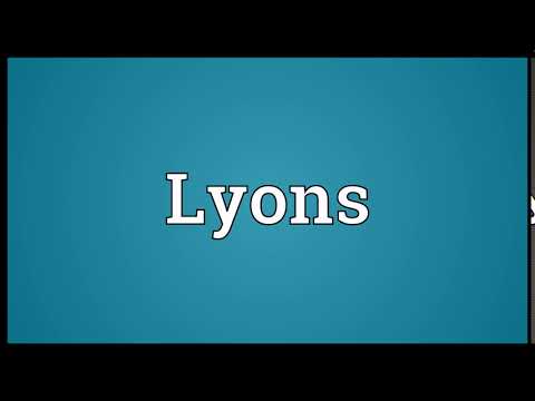 Lyons Meaning | Wordogram