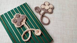 dog's paw bookmark crochet | Unique crochet bookmark