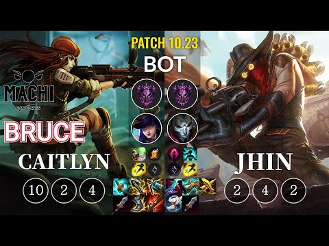 MCX Bruce Caitlyn vs Jhin Bot - KR Patch 10.23