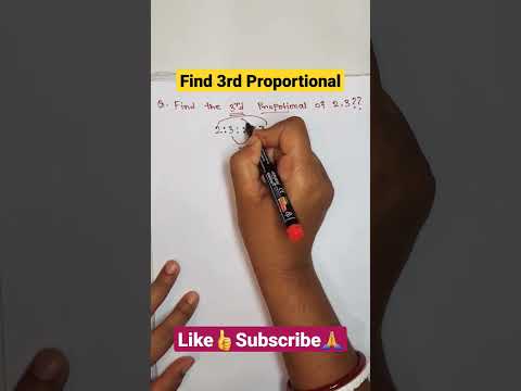 Math Tricks: Find 3rd proportional #trending #maths #viral