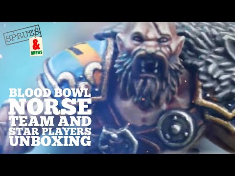 Blood Bowl Norse Unboxing - Team, Spike and Star Players!