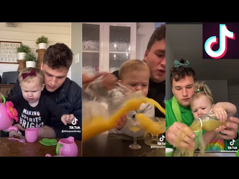 Uncle and Toddler Niece Pouring Drinks Hilarious Videos | Tiktok