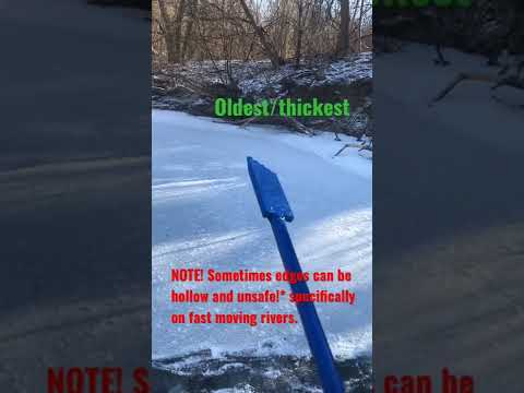 How To READ ICE? Ice Safety Tip!❄️🧊 #icefishing