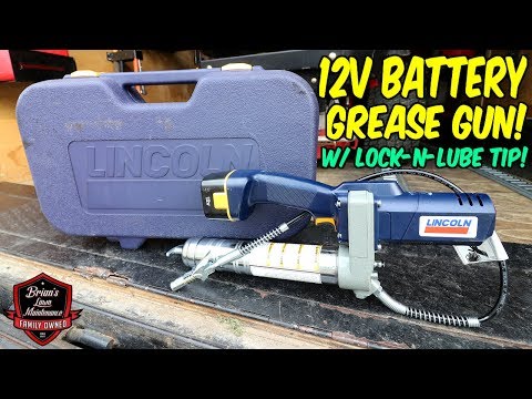 Lincoln Electric 12v BATTERY Powered GREASE GUN ► First Look!