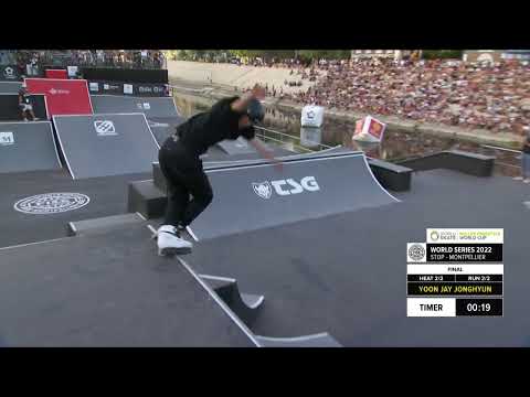 Jay Yoon | 2nd place - WS Roller Freestyle Park World Cup Men Final | #FISEMontpellier 2022