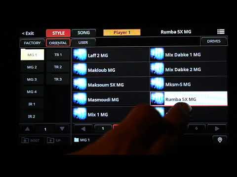 Korg PA5X Oriental Factory Rhythm Styles Demo Part 1- 1 אופיר נגר הדגמת מקצבים חלק