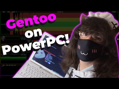 Gentoo Linux on an iBook G4! (ft. Maid Outfit)