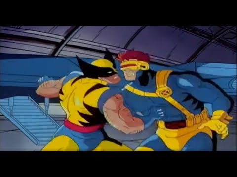 Wolverine sucker punches Cyclops | X-Men Animated Series Easter egg