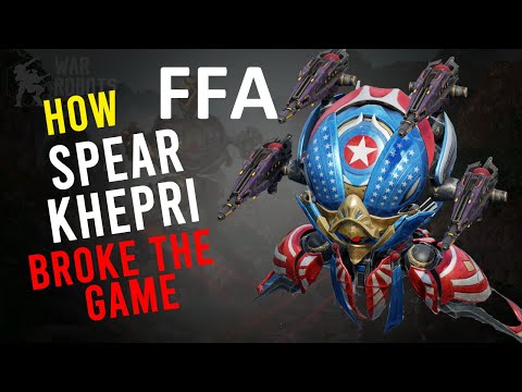 🤬SPEAR BROKE THE GAME ||KHEPRI SPEAR with otto pilot || FREE FOR ALL || #warrobots INDIA