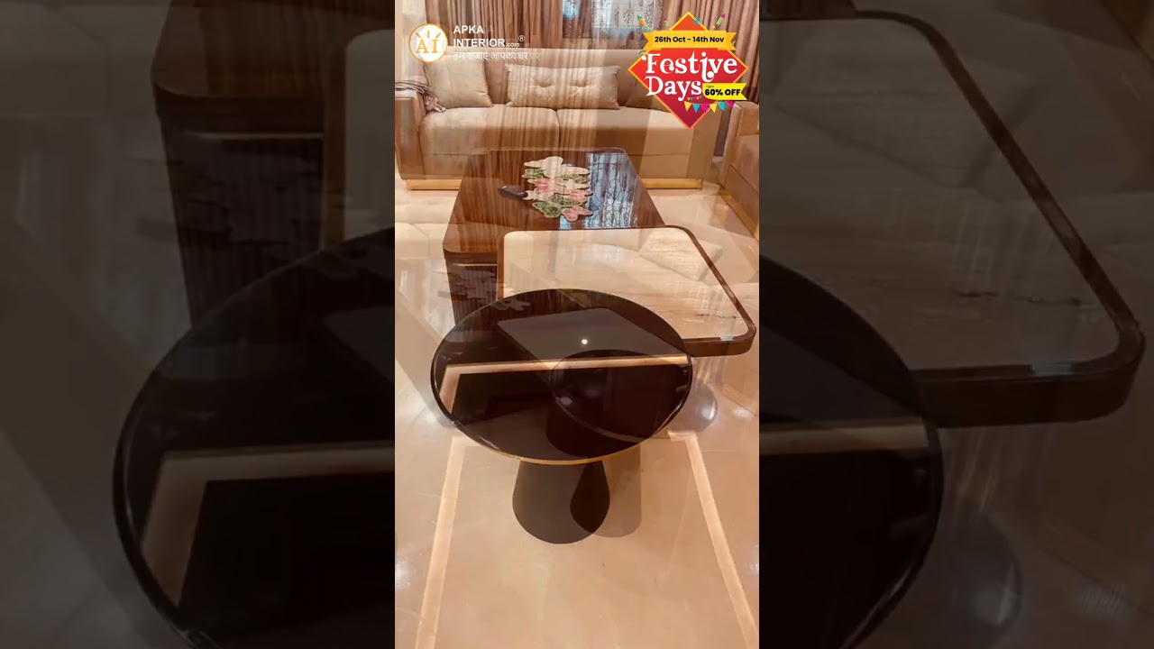 Elevate your living space with our stunning coffee table I Apkainterior #trendai #ai #viral #shorts