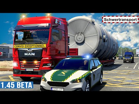 ETS2 SPEZIALTRANSPORT - MAN TGX 2022 Schwertransport [2181] EURO TRUCK SIMULATOR 2
