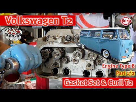 Elring Gasket Set & Curil T2 | Cylinder oil leakage Volkswagen T2 - Aircooled Type B | Bulli | Part1