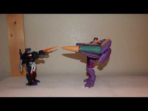 Transformers Kingdom Optimus Primal and Dinobot vs Megatron Stop Motion