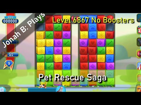 Pet Rescue Saga Level 6867 No Boosters