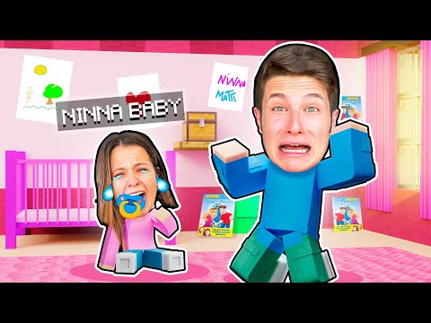 NINNA È DIVENTATA UNA BAMBINA PICCOLA!! MINECRAFT