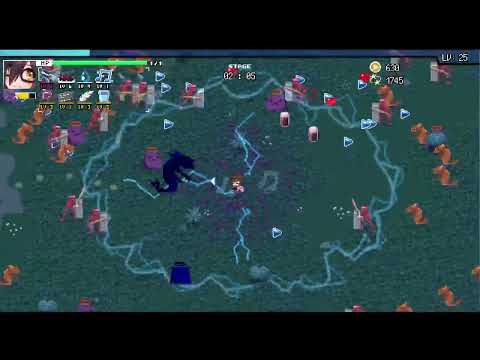 HoloCure - 10k KOs Speedrun - Grassy Plains (Night) with Roboco-San in 11:58