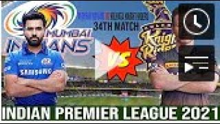 🔴MI vs KKR Live  - Live Cricket Match Today - - IPL Live Match Today , 34th  Match