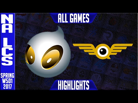 Dignitas vs Fly Quest Highlights All Games - NA LCS W5D1 Spring 2017 - DIG vs FQ All Games