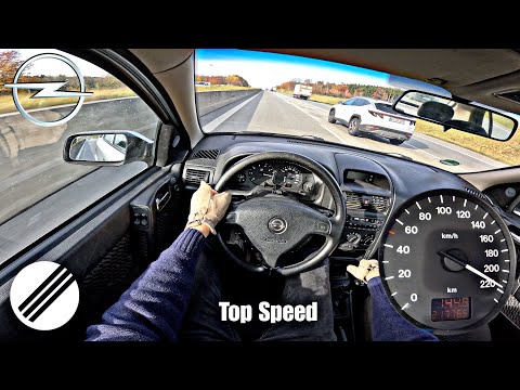 2004 OPEL ASTRA G 1.8 16V TOP SPEED DRIVE ON GERMAN AUTOBAHN 🏎