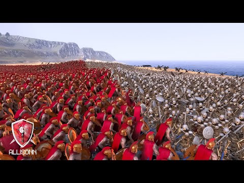12.000 Spartans vs 12.000 Skeleton Warriors- Ultimate Epic Battle Simulator 2- UEBS 2