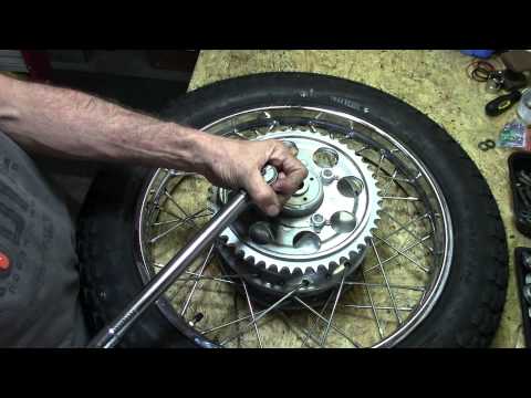 73 Honda CB750 Part 23 Rear Wheel Final Assembly